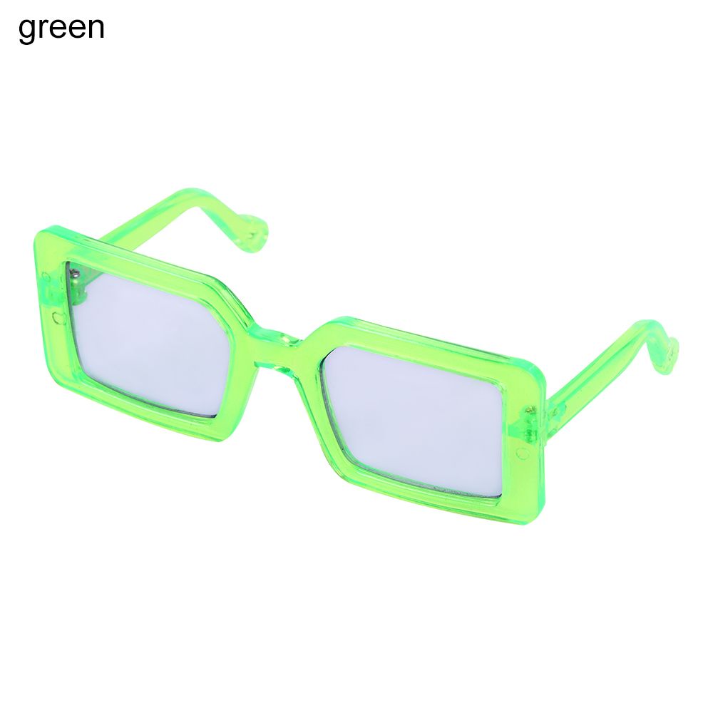 Gafas de sol con montura triangular para perro, lentes cuadradas, Multicolor, a la: Verde claro