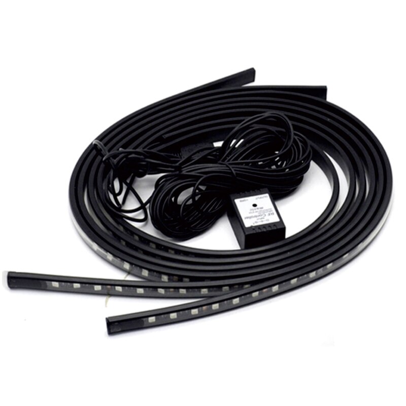 12V Auto Flexibele Strip Verlichting Auto Led Rgb Onder Chassis Decoratieve Lamp Auto Underbody System Sfeer Licht Auto Accessoires