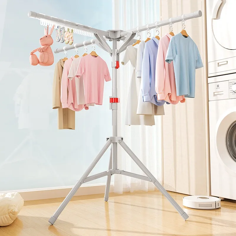 Składany stojak robić suszenia ubrań na podłogę, kompaktowy stojak na pranie, oszczędzający miejsce suszarka robić użytku wewnątrz pomieszczeń, trwały wieszak na ubrania, regulowana suszarka robić pościeli.
