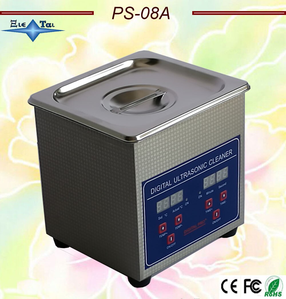 Globus 110 V/220 V PS-08A 60W kleine Digital Ultraschall Reiniger 1.3L für gläser,, rasiermesser, schmuck Reinigen kostenloser korb