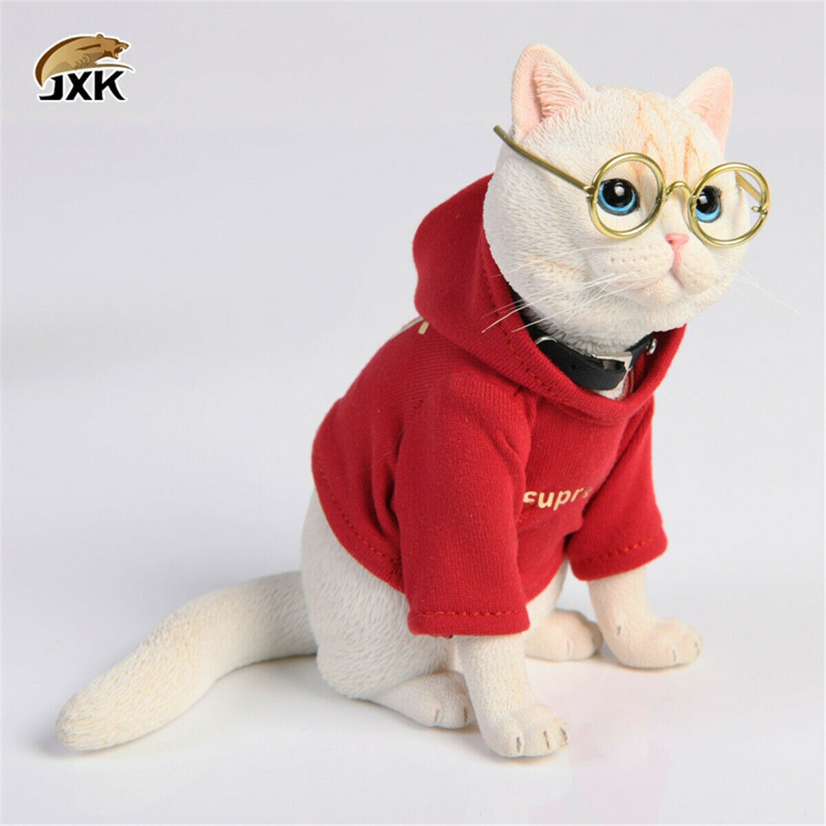 JXK 1/3 Plutus Cat Model American Shorthair Cute Pet Collector Decor Kids Ornaments Decoration Education Model