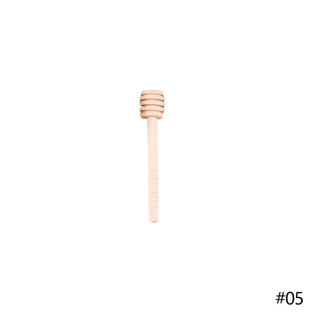 Gotero de madera con mango largo para miel, barra de mezcla en espiral, utensilio de cocina práctico, servidor de sirope de mermelada: 05 / 1 pc