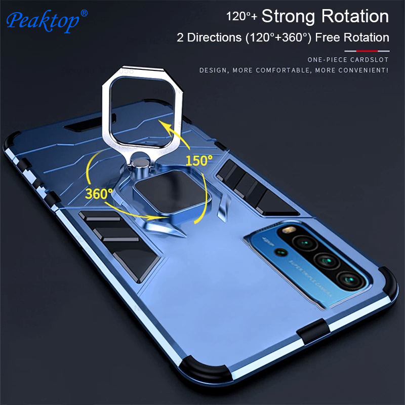 Armor Shockproof Coque for Xiaomi Redmi 9T Case for Redmy 9T 9 T T9 Redmi9T Funda Hard PC Car Magnetic Holder Protect Ring Cover