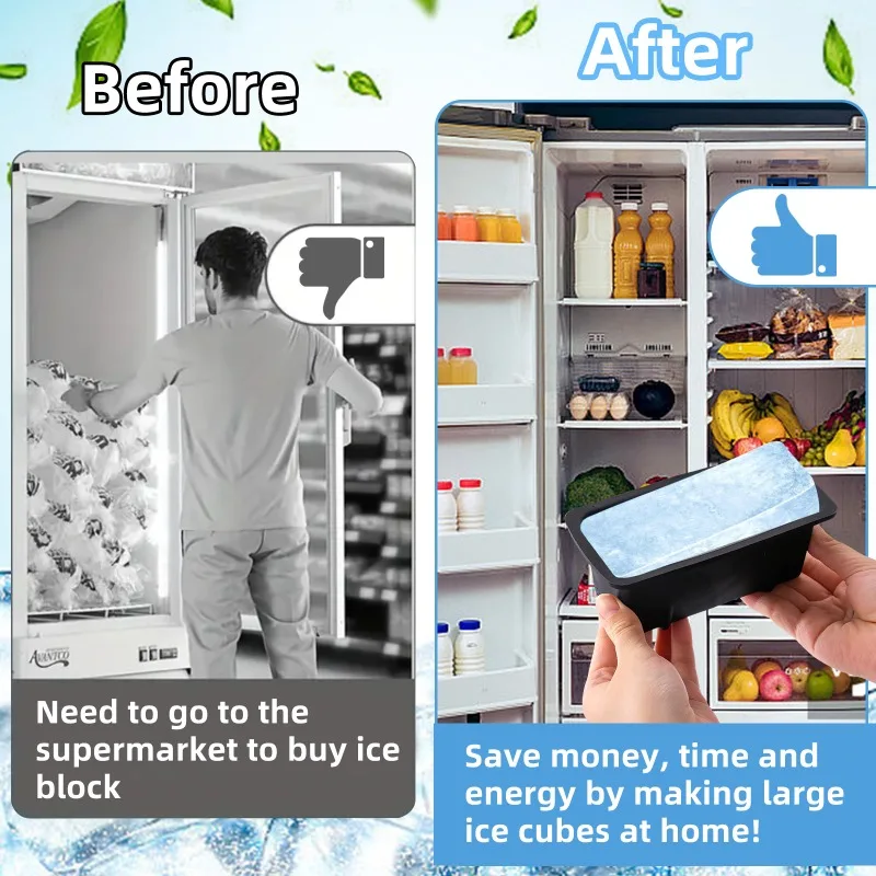 Moldes para cubitos de hielo de silicona Extra grandes, cubo de hielo para baño frío, fabricación de cubitos de hielo, moldes para hornear pasteles, nuevos moldes para cubitos de hielo, 1-10 Uds.