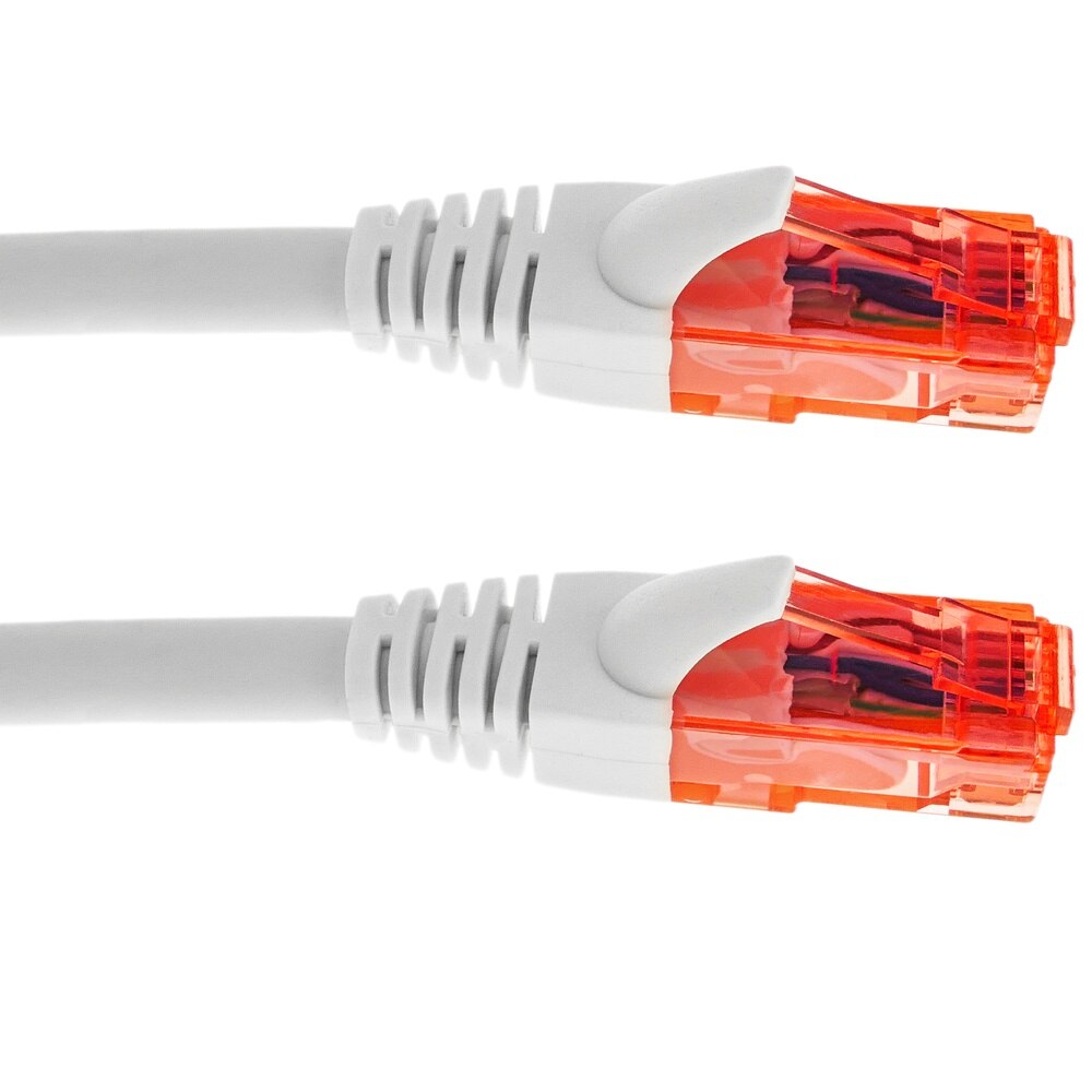 BeMatik-RJ45 UTP 24 AWG Ultra flexible Cat LAN network Cable. 6A White 20 m