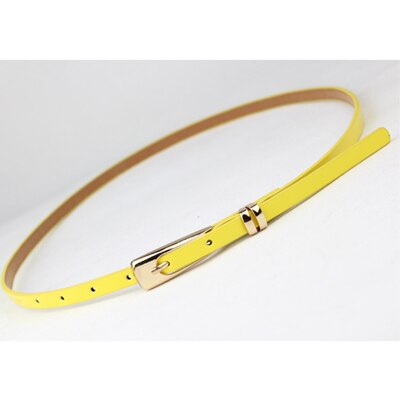 Grote naam eenvoudige stijl riem pu lakleer lange u-vormige gesp fijne damesriem luxe merk riemen voor vrouwen: C