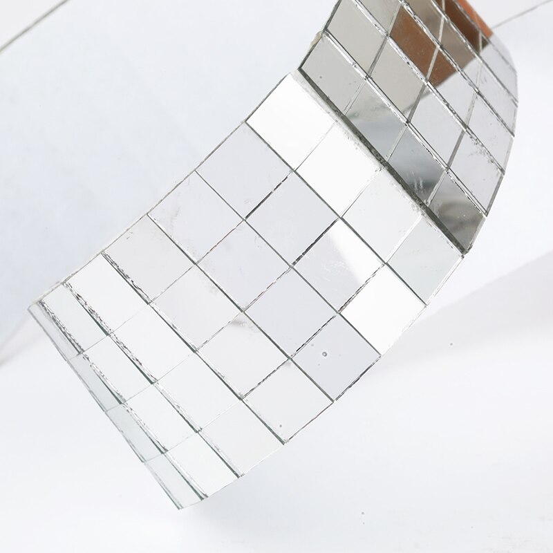 10x10mm griglia 1 metro piastrelle di mosaico quadrate autoadesive in vetro specchi a nastro fogli di mosaico per fai da te artigianato adesivo da parete