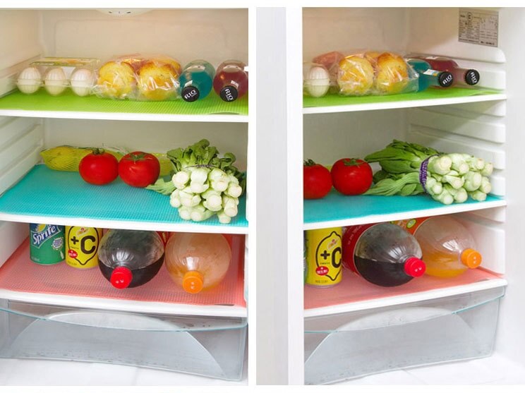 1 stk silikone anti-bakteriel antifouling køleskabspuder vandtæt mat køkkengrøntsager frugt friske bordplader