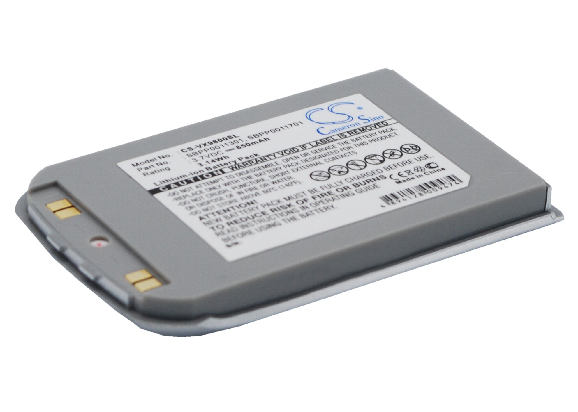 Cs 850Mah Batterij Voor Lg V, VX9800, VX-9800 SBPP0011301, SBPP0011701