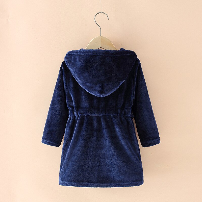 Children's Bathrobes Spring, Autumn and Winter Boys' Girls' Home Wear Nightgown Bathrobe Children's Pajamas Flannel