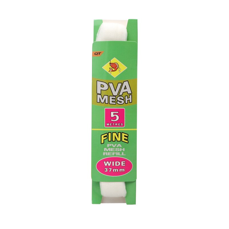 5M Pva Oplosbare Smalle Vissen Netwerk Refill Kous Aas Tas Bescherm Vis Netto: 37mmx5m