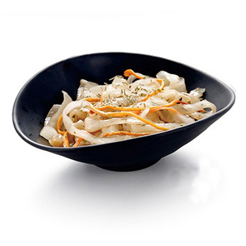 A5 mélamine vaisselle assiette à dîner assiette Larregular plat à soupe avec bouche mélamine porcelaine Imitation vaisselle assiette à rôtir