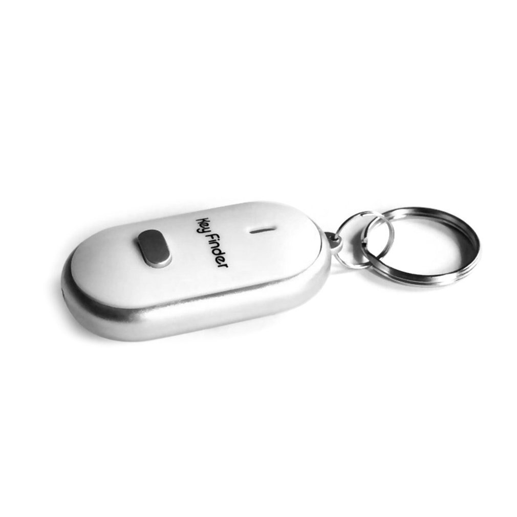 LED Whistle Key Finder Flashing Beeping Sound Control Alarm Anti-Lost Keyfinder Locator Tracker with Keyring