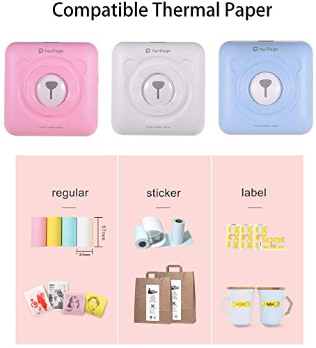 Thermische Drucker, PeriPage Mini Tasche Drahtlose BT Thermische Drucker Bild Foto Etikett Memo Empfang Papier Drucker mit USB Kabel