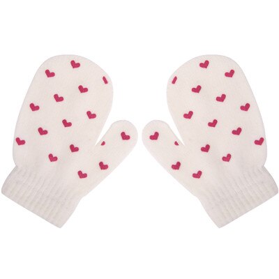 Kids Dot Ster Hart Patroon Wanten Jongens Meisjes Zachte Breien Warme Handschoenen Mode: 2