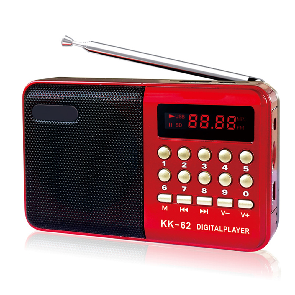 Multifunktions-Mini-Radio, MP3-Plug-in, FM-Musik-Player, Einzelband-Lautsprecher, für ältere Menschen, FM-Radio 70 MHz-108 MHz: Default Title