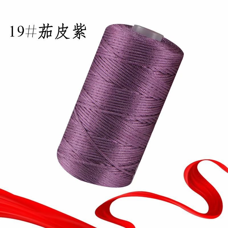 1.5Mm Dikte Gehaakt Garen Dun Ijs Gemengd Gevlochten Katoenen Draad Voor Diy Hand Breien Tas Hoed Schoenen 100Gram Rol 60 Kleuren