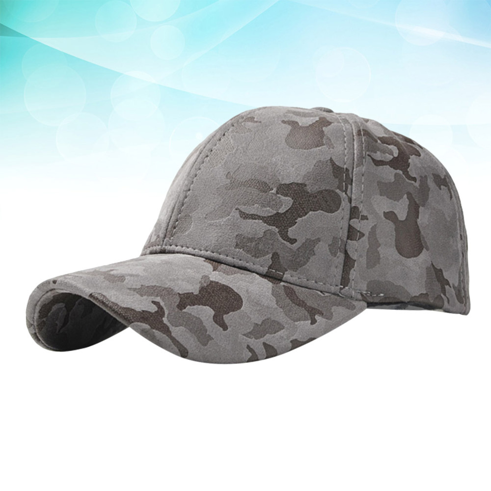 Suede Baseball Cap Quick Drying Peaked Cap Sun Cap Outdoor Sun Protective Hat Sun Block Graffiti Pattern Headwear for Da: Grey