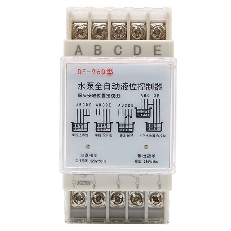 Contrôleur De Niveau Automatique D'Eau Avec Sonde Acier Inoxydable 220V - Protection Manque D'Eau Et Remplissage