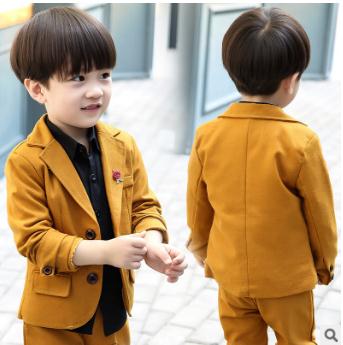 Formel drengedragt til bryllupstøj vinter klassisk børn iført 2 stk: jakke + bukser baby drengetøj 2-8y: 24m