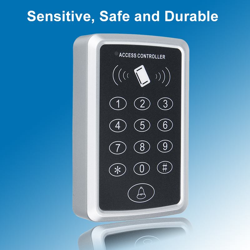 300KHz Standalone Toegang Controller + 10 stuks EM sleutelhangers RFID Toegangscontrole Toetsenbord digitale panel Kaartlezer Voor Deur lock Systeem