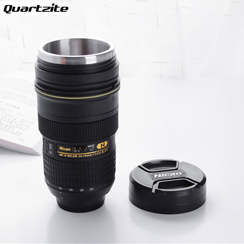Camera Lens mok 350-400 ML Thee Rvs Insulated Tumbler (Modellering Nikon AF-S NIKKOR 24-70mm f/2.8G ED) koffiemok