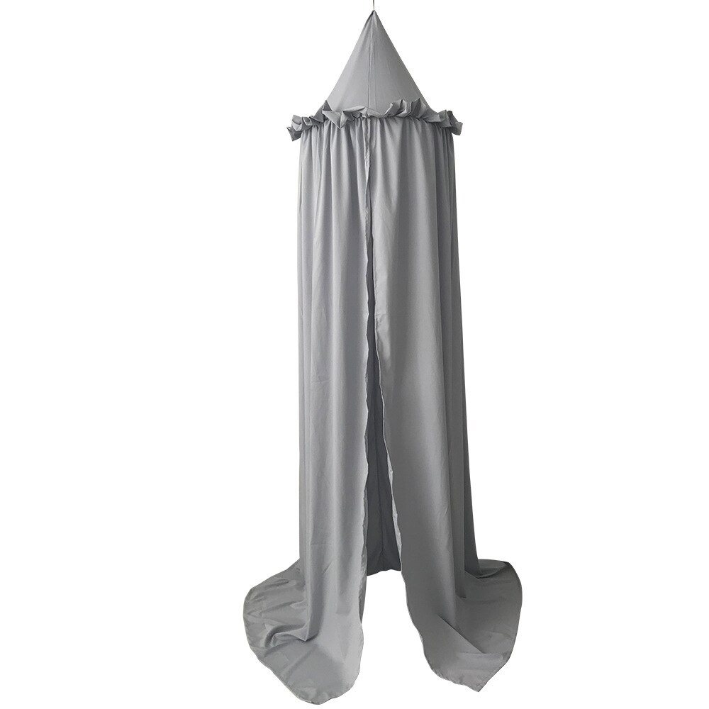 Pizzo Tencel cotone Baby Room zanzariera letto per bambini tenda baldacchino tondo presepe rete tenda decorazione camera da letto ragazza baldacchino lettino