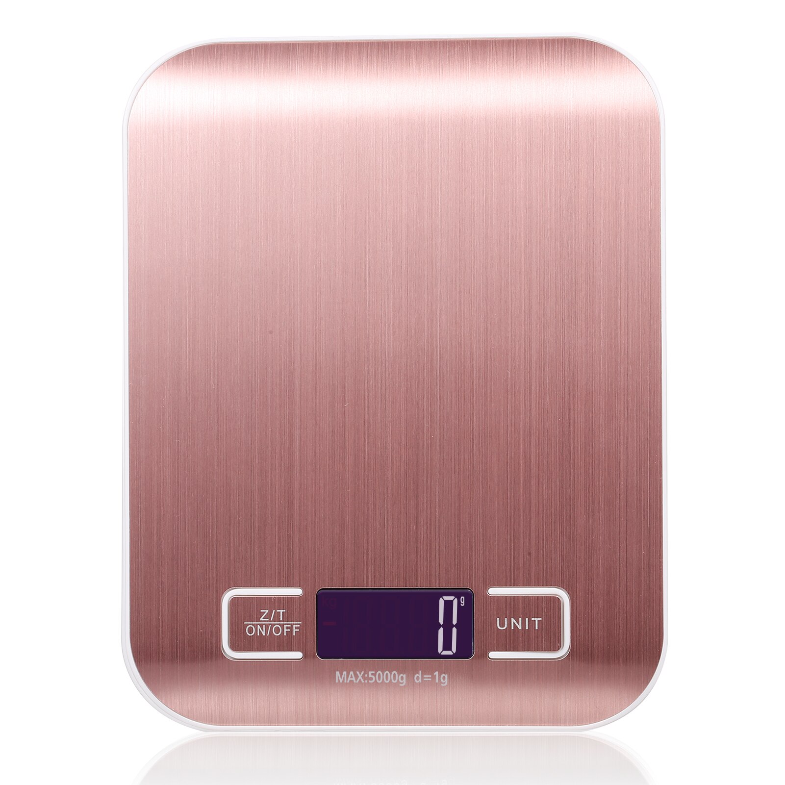 Rechargeable Battery Kitchen Scale Digital Food Scale 5/10KG Measuring Tools for Cooking Baking g lb oz ml kg Stainless Steel: Pink / 10Kg