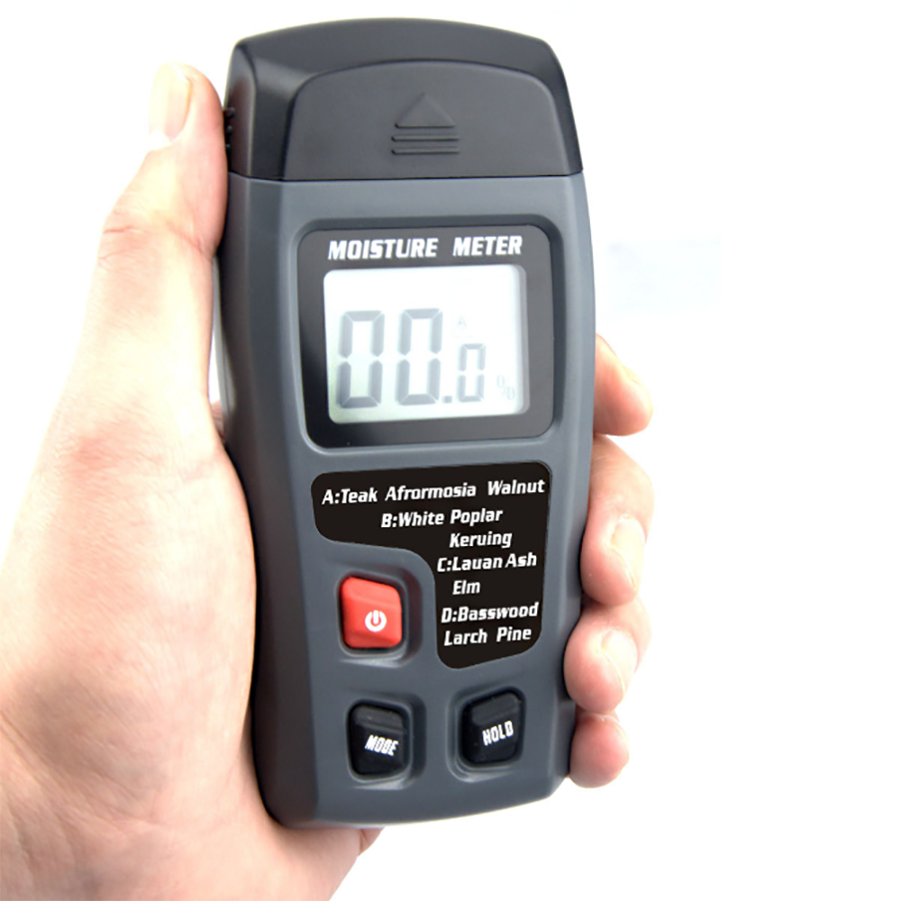 Digital Wood Moisture Meter Damp Meter LCD Moisture Detector Wood Humidity Caravan Tester Tool For Timber Plaster