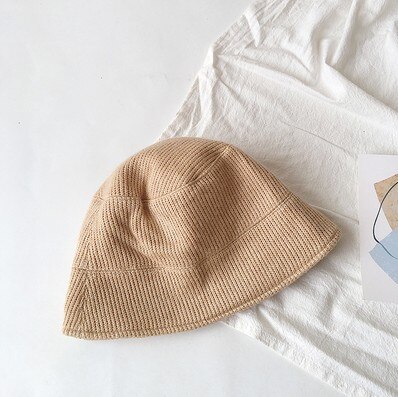 Baby höst hattar för barn barn stickad pojke mössa baby flickor hatt barn fiskarhatt baby huva söt: 2454 khaki