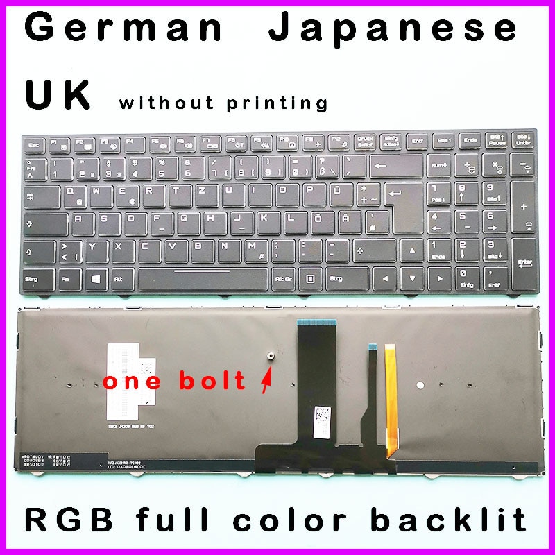 Color RGB retroiluminado teclado para Clevo P950EP6 P955EP6 P950ER P955ER P950HR P950HP6 P957HP6 P950HQ