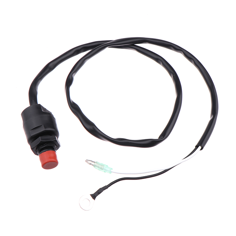 1PC Universal Boat Outboard Engine Motor Start Kill Switch Keyless Push Button Applicable For Ships