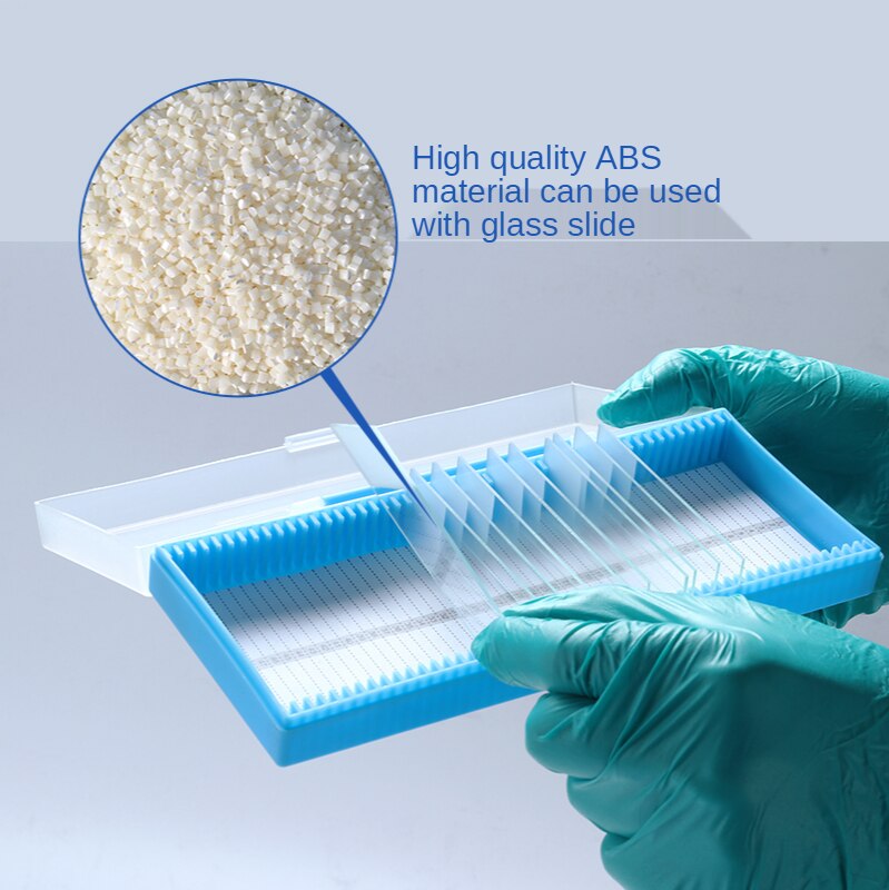 Section box 12/25/50/100 microscope slide specimen storage box storage plate storage box