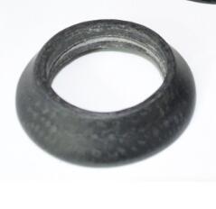 NO LOGO mate 3k fibra de carbono 10MM 20mm 30mm 40mm bicicleta Stem horquilla de ciclismo espaciador de auriculares arandela piezas de bicicleta: 10mm matte