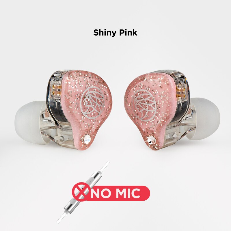 Originale TFZ In DIRETTA 1 In Trasduttore Auricolare Dell'orecchio HIFI Monitor Corsa E Jogging Sport auricolari con microfono 11.4 MILLIMETRI + 2DD Grafene Unità: 008Shiny Pink