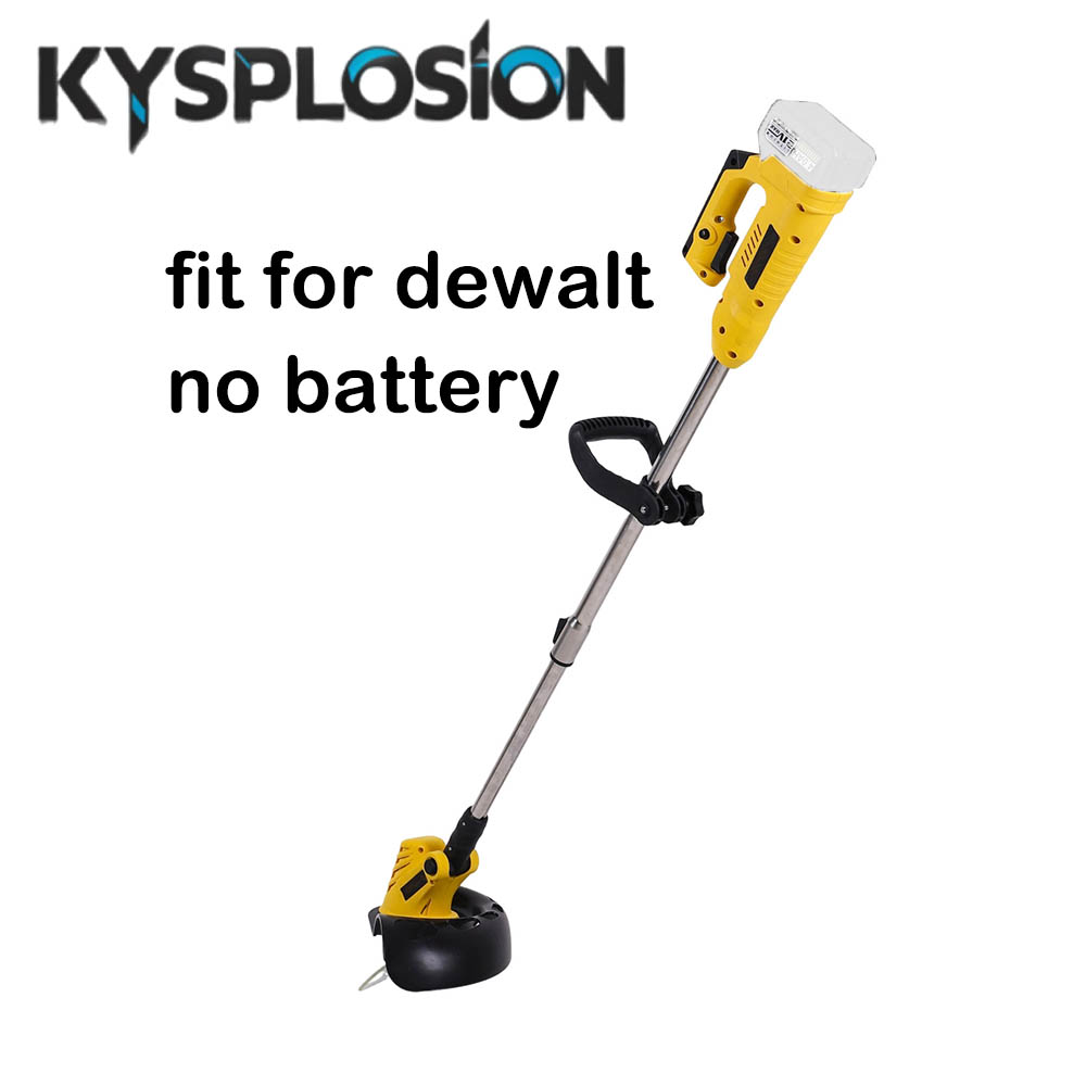 Apto para dewalt 20v motor elétrico sem escova cortador sem fio capinador doméstico recarregável para jardim gramado aparar ferramentas de poda: Default Title