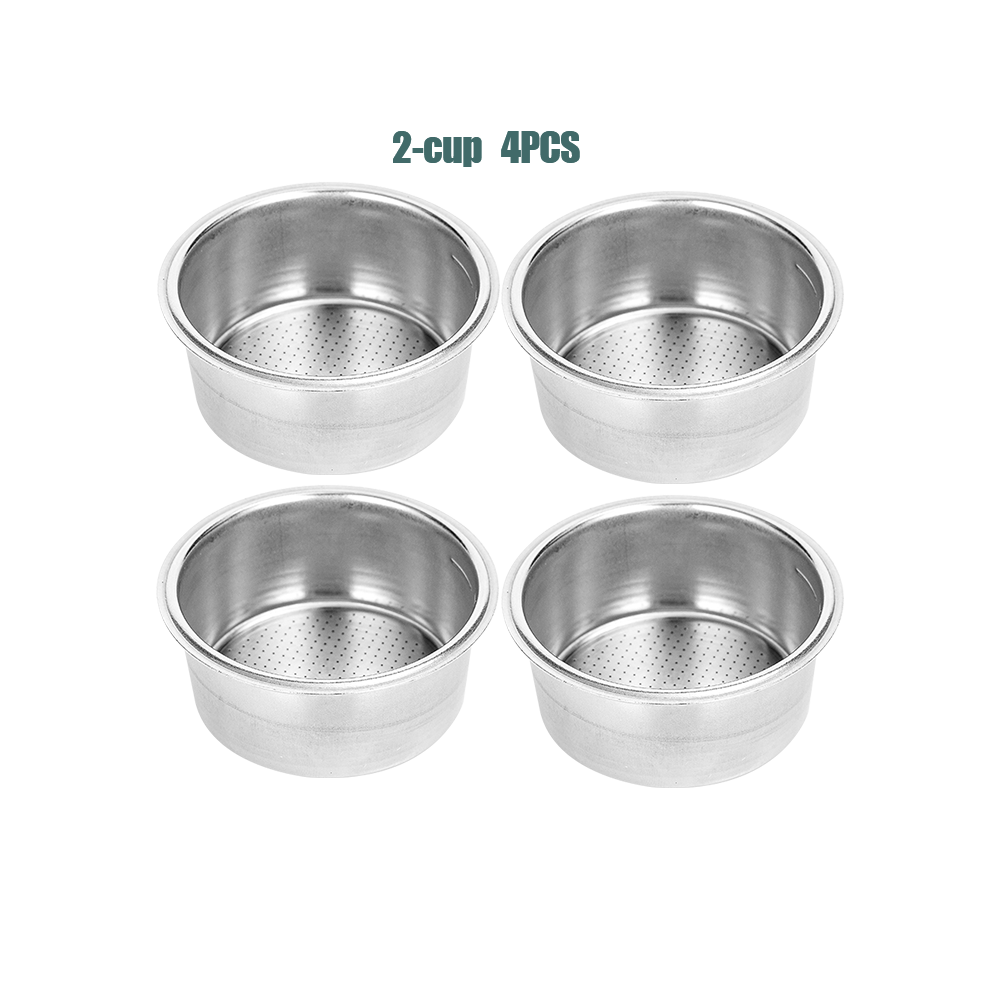 Filtro de reemplazo para máquina Espresso Delonghi EC680/EC685, 51mm, 2/4 tazas: 2cup 4PCS