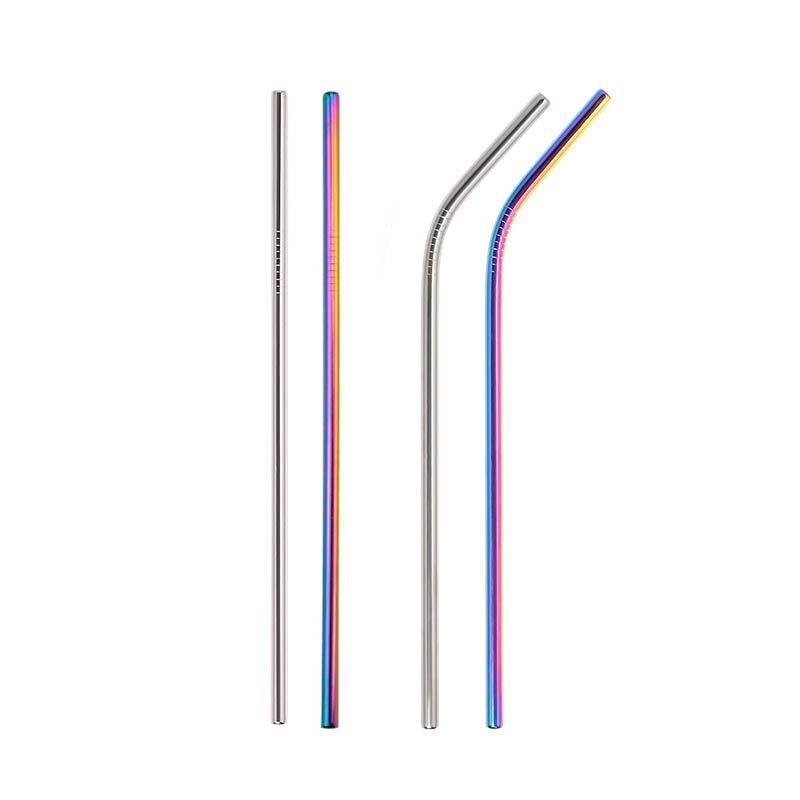 Reusable Drinking Straw Stainless Steel Straw for Bubble Tea Eco Friendly Drinking Straws for Drink Water Cappuccino Coffee: set 3