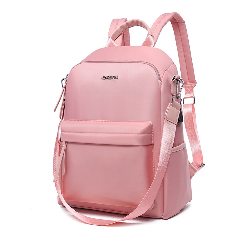 Ultralight Waterproof Laptop Backpack 13.3 14 15 15.6 inch For Women Men Anti Theft Backpacks Student Bag USB Charge: Pink / 14-inch