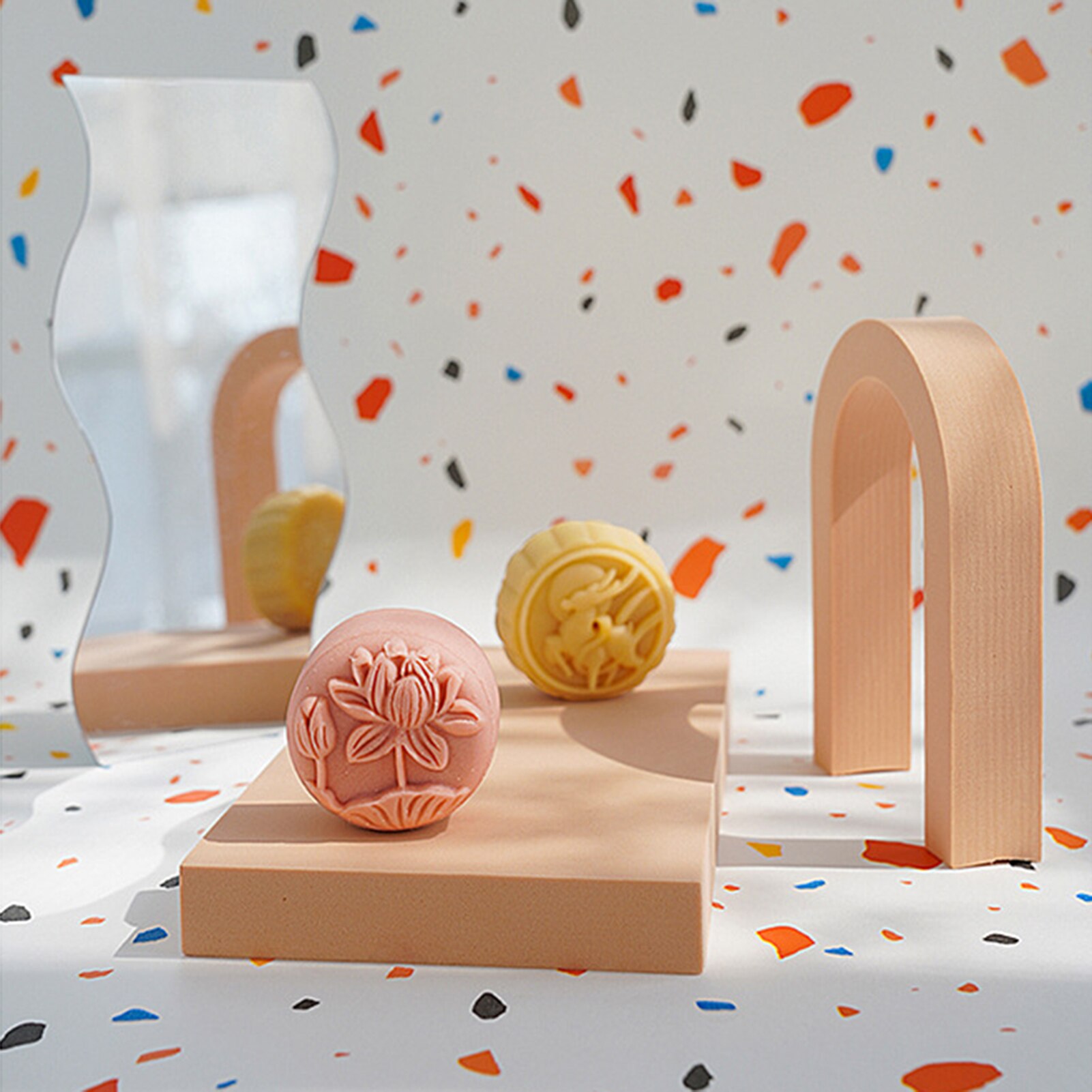 Geometric Cube Cylinder Cuboid Shape Photography Prop Posing Table Ornaments