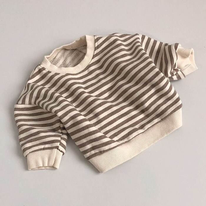 Baby Sweater En Najaar Plus Fluwelen Trui Mannen En Vrouwen Baby Eenvoudige Neutrale Trui Peuter Jongen Kleding