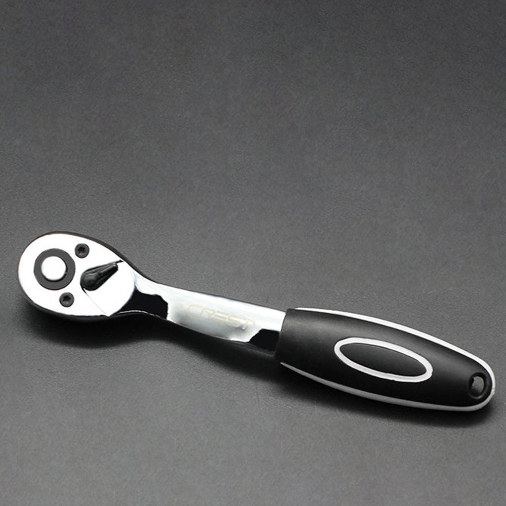 1/4 46 peça conjunto pequeno rápido catraca manga 6.3mm reparação automóvel manga conjunto de ferramentas de manutenção do automóvel ferragem preto