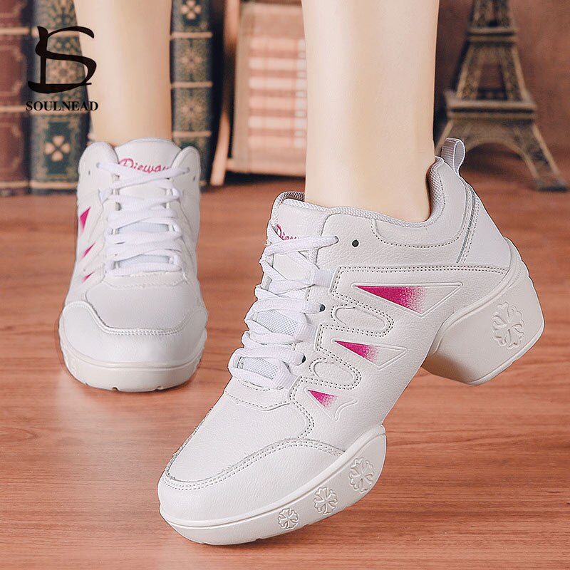 Jazz Shoes Men Women Dance Sneakers Hip Hop Modern Dancing Shoes Outdoor Ladies Man Square Dance Sports Shoe Female