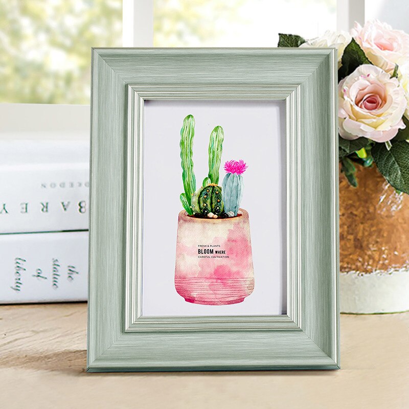 11 farben Amerikanischen Stil retro Foto Rahmen Für Hochzeit DIY Schreibtisch Kunst Dekor Bild Rahmen 5-10 Zoll klassische Foto Rahmen: 8 Zoll / Gelb