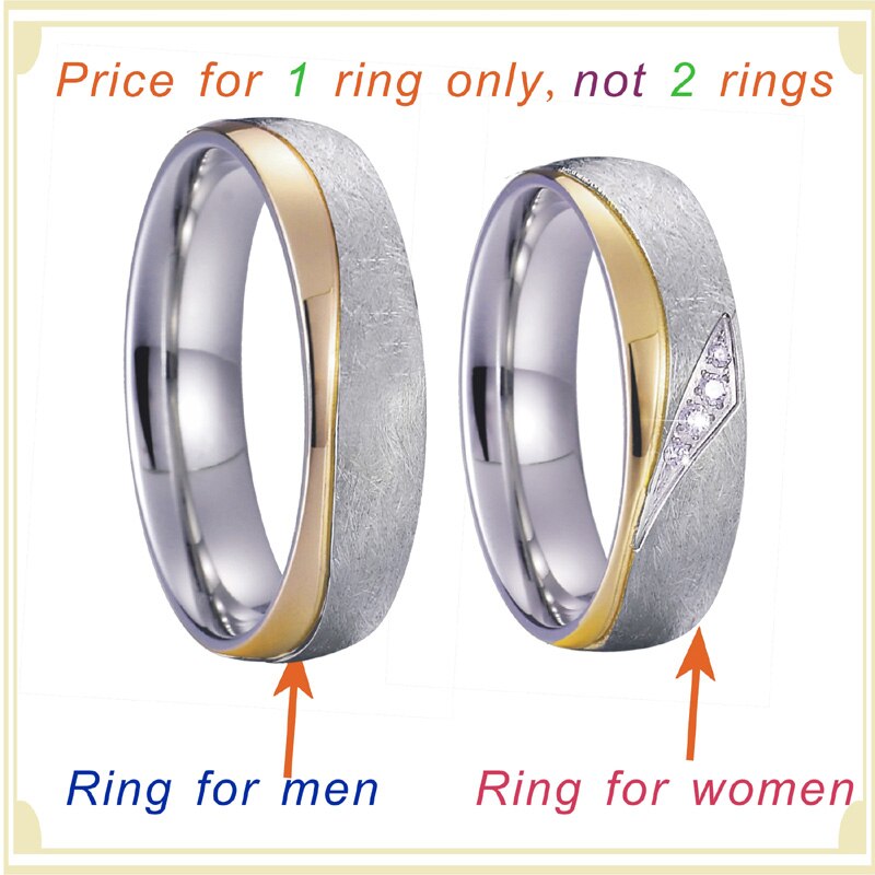 Unieke Handgemaakte Lover 'S Paar Trouwringen Voor Mannen En Vrouwen Goud Zilver Kleur Eco Titanium Sieraden Huwelijk Vinger ring