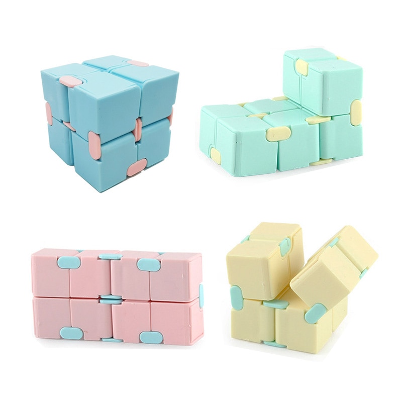 Fidget Speelgoed Vingertoppen Decompressie Puzzel Cube Vierkante Antistress Speelgoed Magic Infinity Cube Zintuiglijke Speelgoed Kinderen Volwassenen 1Pcs