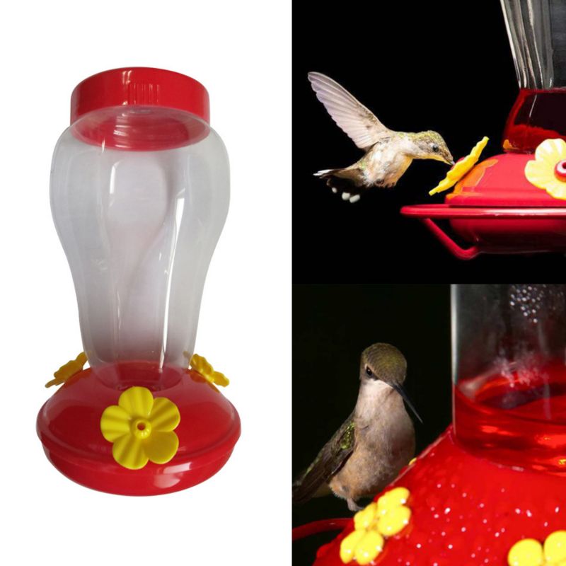 Audubon Kolibri-Futterspender Aus Geätztem Glas – 400 Ml, Mit 4 Sitzstangen, Leicht Zu Reinigen