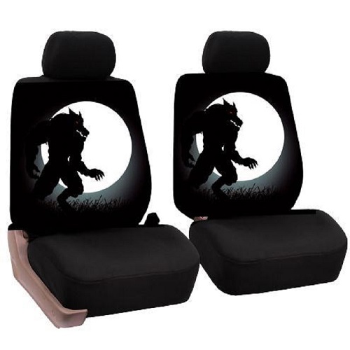 Universele Auto Stoelhoezen Auto Interieur Decor Mode Dier Patroon Auto Seat Cover Auto Protector: wolf