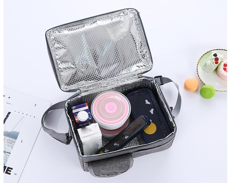 Anawishare Dikker Opvouwbare Koeltas Isolatie Thermische Lunchbox Picknick Eten Drinken Verse Houden Container Draagbare Ice Pack