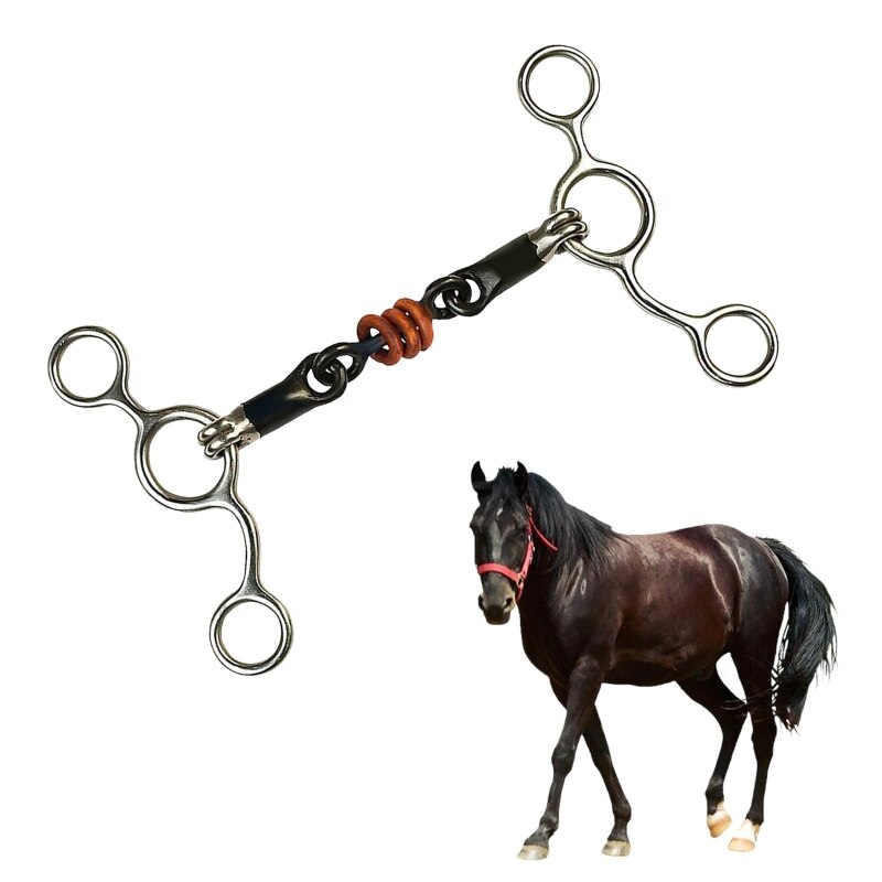 Equestrian Training Horse Ring Snaffle Stainless S... – Vicedeal